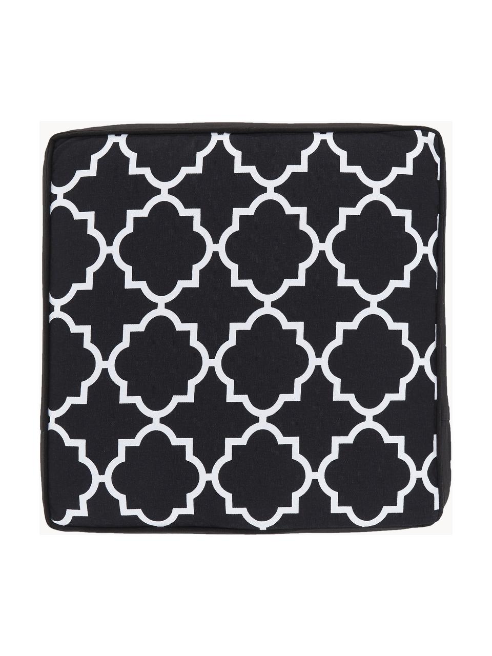 Cojín de asiento alto Lana, Funda: 100% algodón, Negro, An 40 x L 40 cm