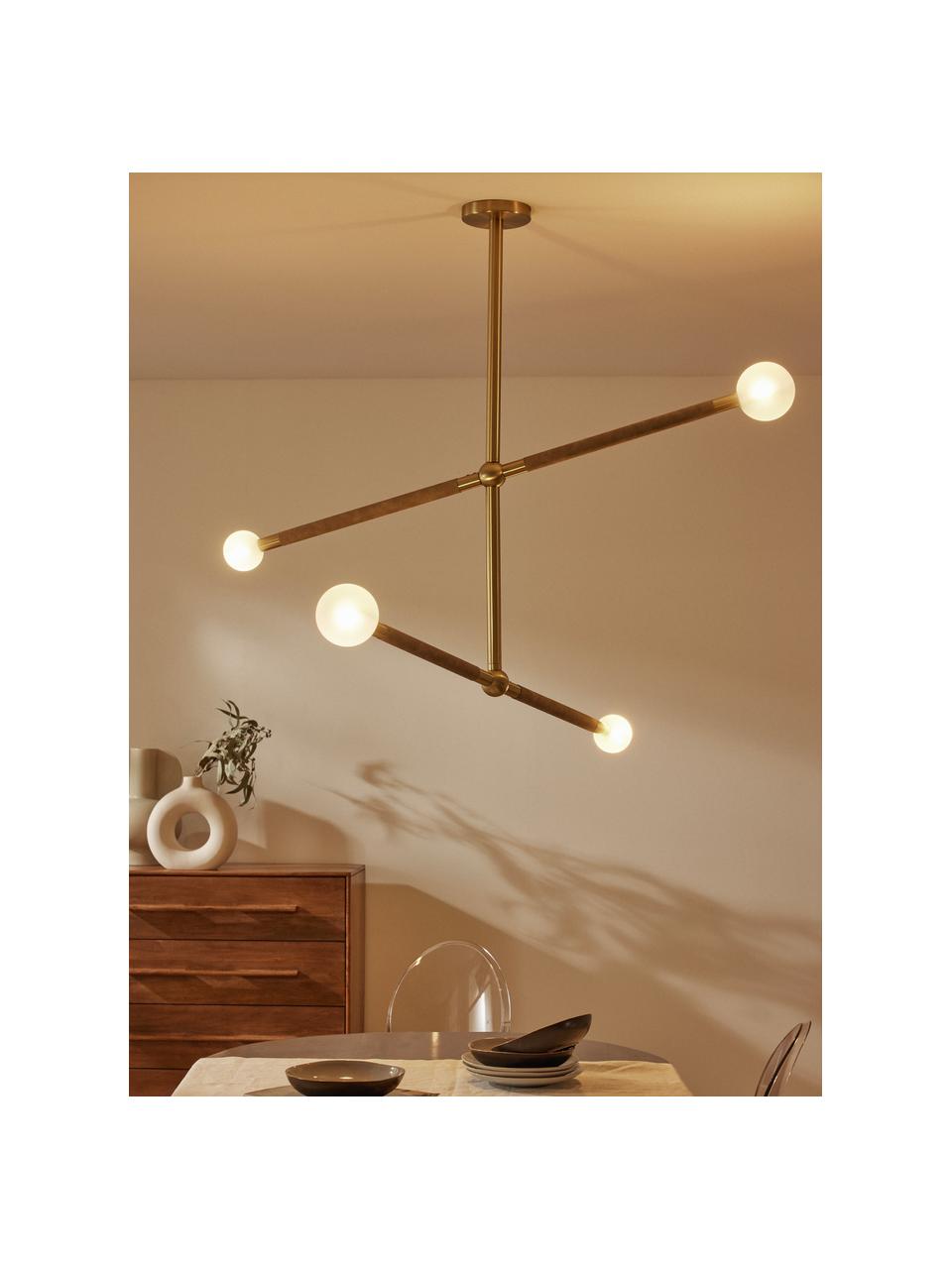 Grande suspension Linja, Tons bruns, doré, larg. 125 x haut. 115 cm