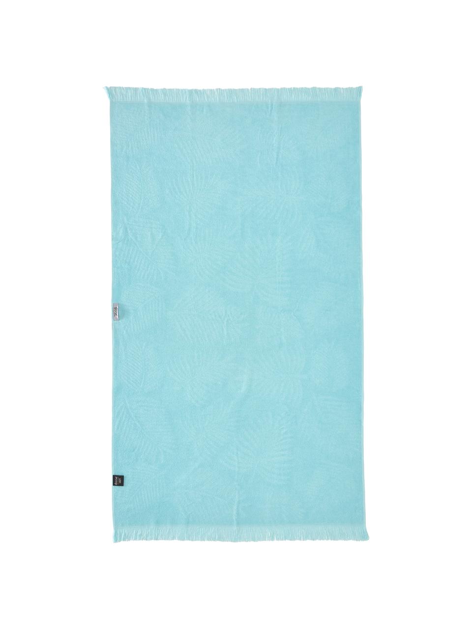 Serviette de plage Capri Palm Leaves, Turquoise