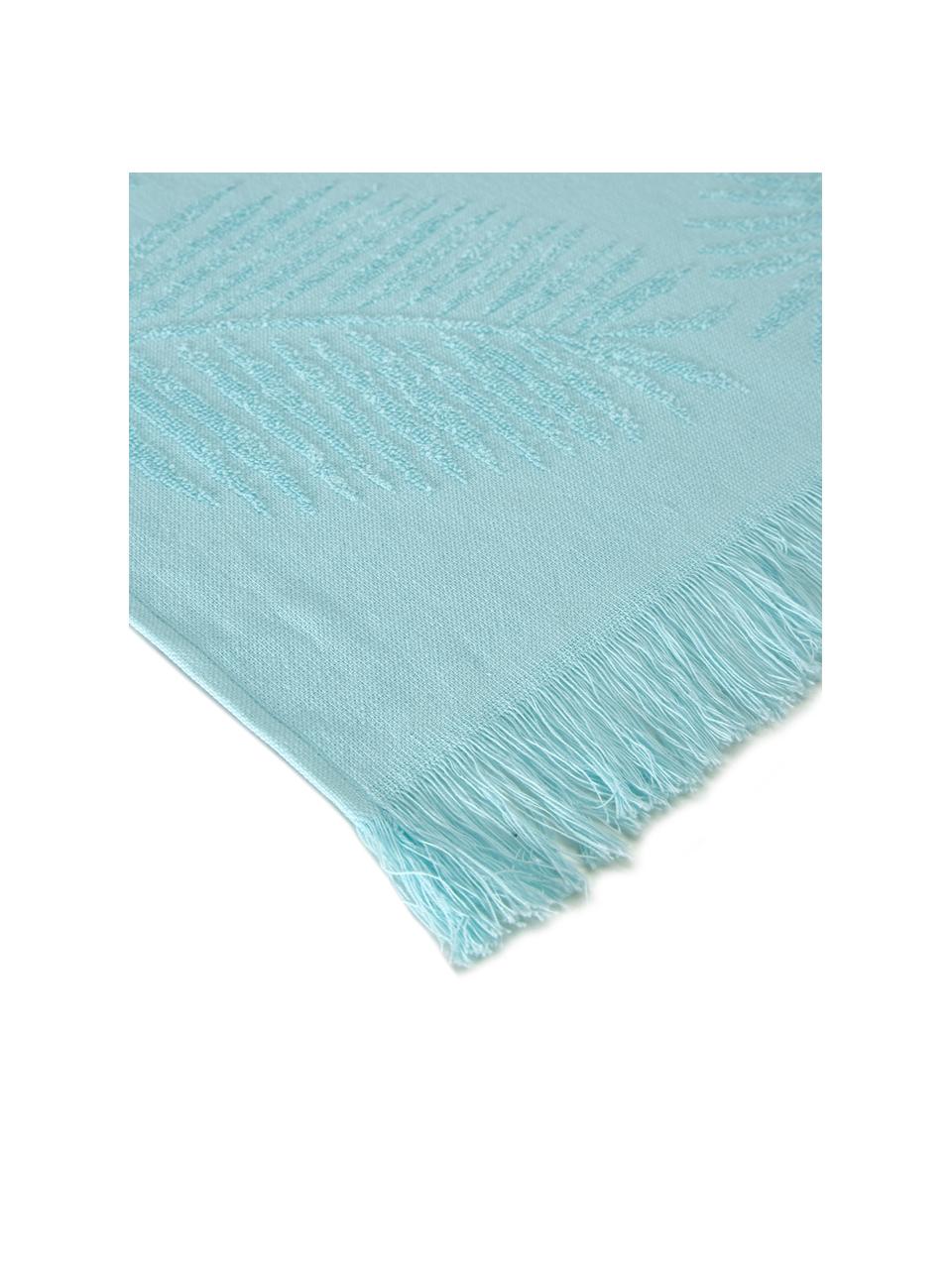 Serviette de plage Capri Palm Leaves, Turquoise