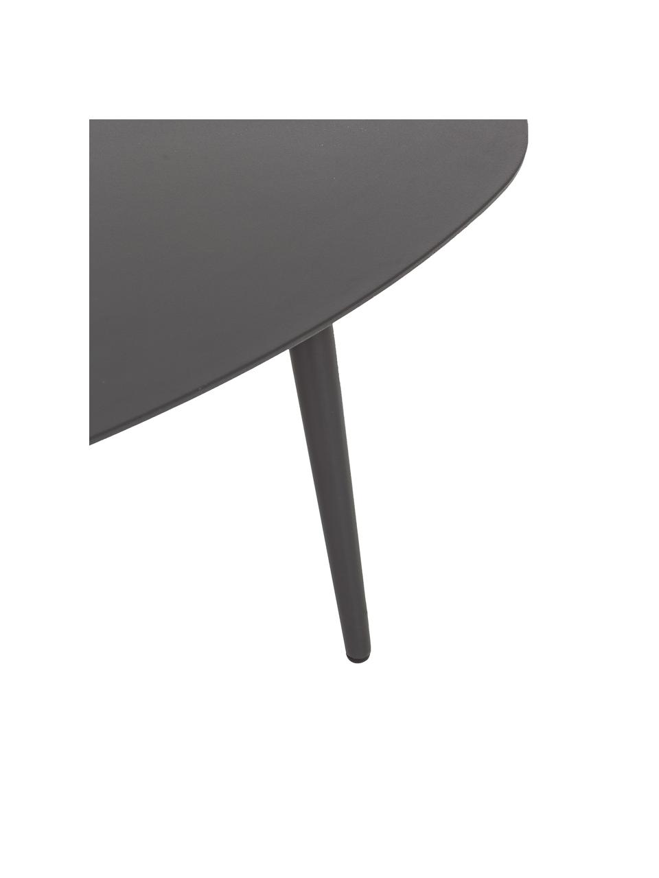 Mesa de centro ovalada para exterior Ridley, Patas: acero inoxidable recubier, Gris antracita, An 120 x Al 36 cm