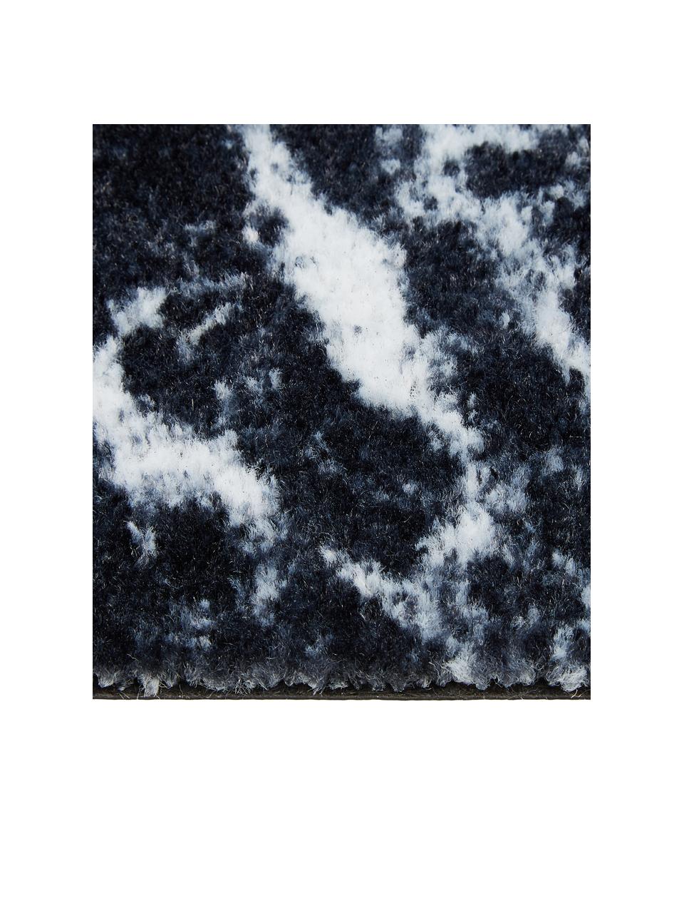 Umývateľná polyamidová rohožka Bailey, Čierna, biela, Š 50 x D 75 cm