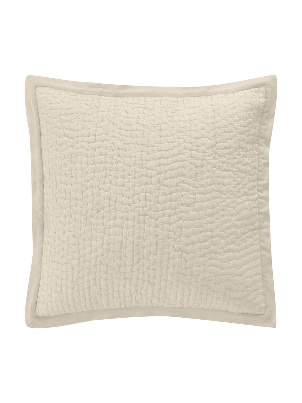Poszewka na poduszkę Stripes, 100% bawełna, Beżowy, kremowobiały, S 45 x D 45 cm