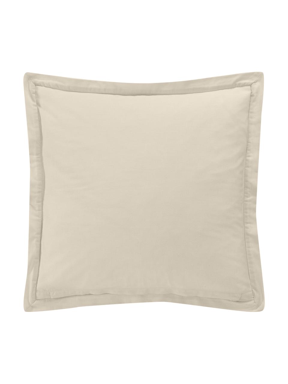 Povlak na polštář Stripes, 100% bavlna, Béžová, krémově bílá, Š 45 cm, D 45 cm
