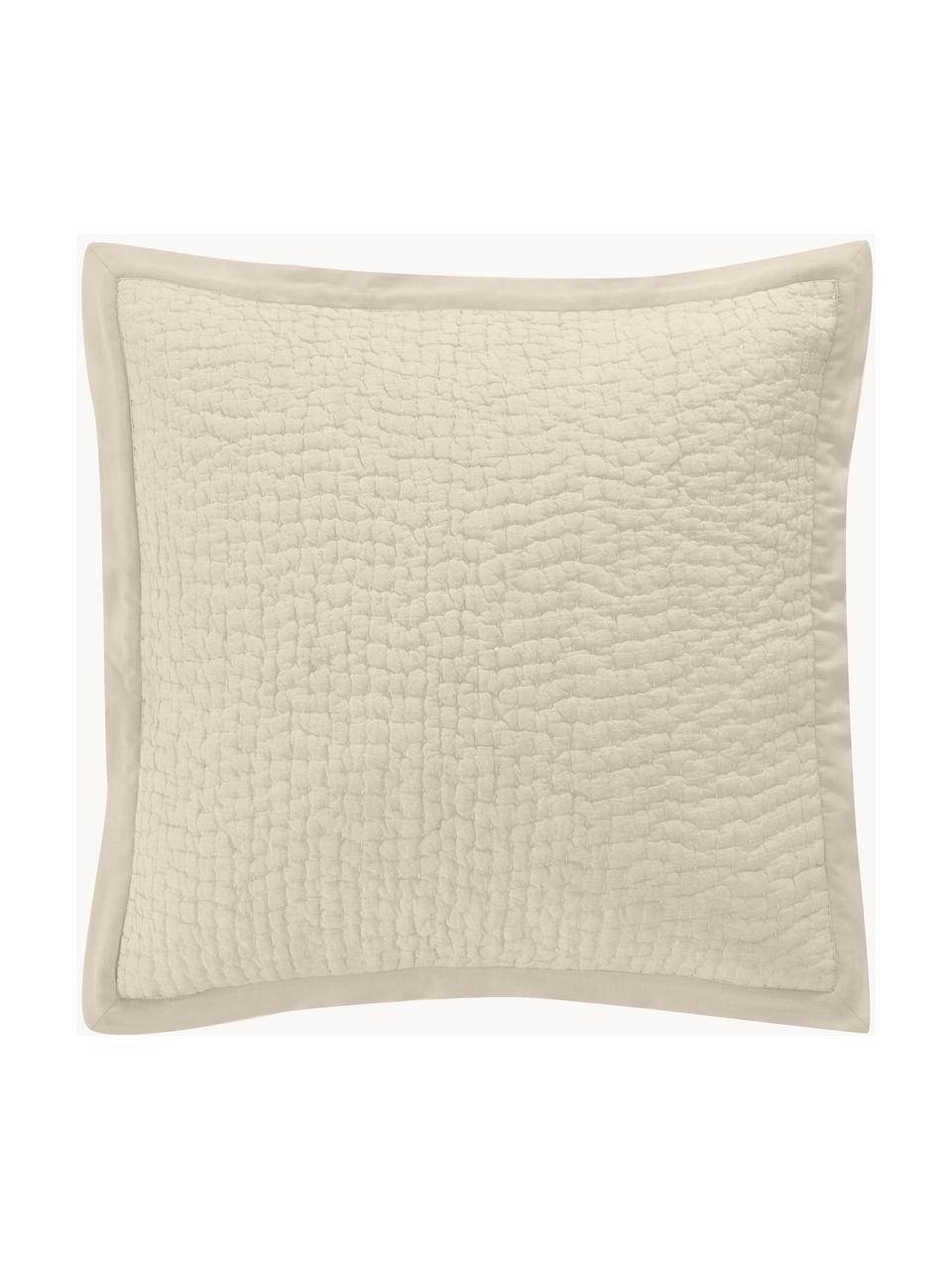 Povlak na polštář Stripes, 100% bavlna, Béžová, krémově bílá, Š 45 cm, D 45 cm
