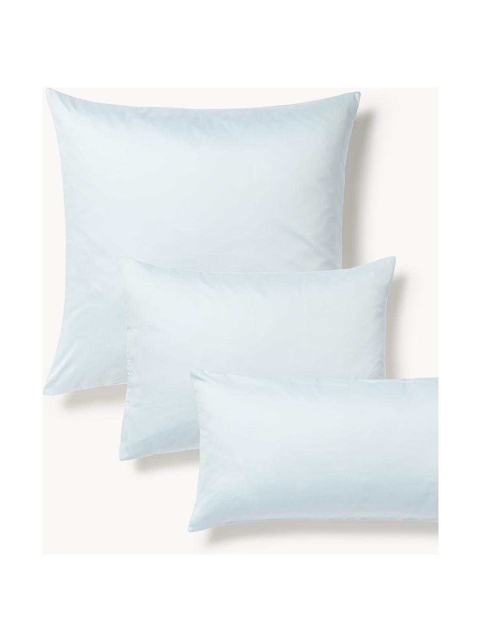 Baumwollsatin-Kissenbezug Comfort, Webart: Satin Fadendichte 300 TC,, Hellblau, B 40 x L 80 cm