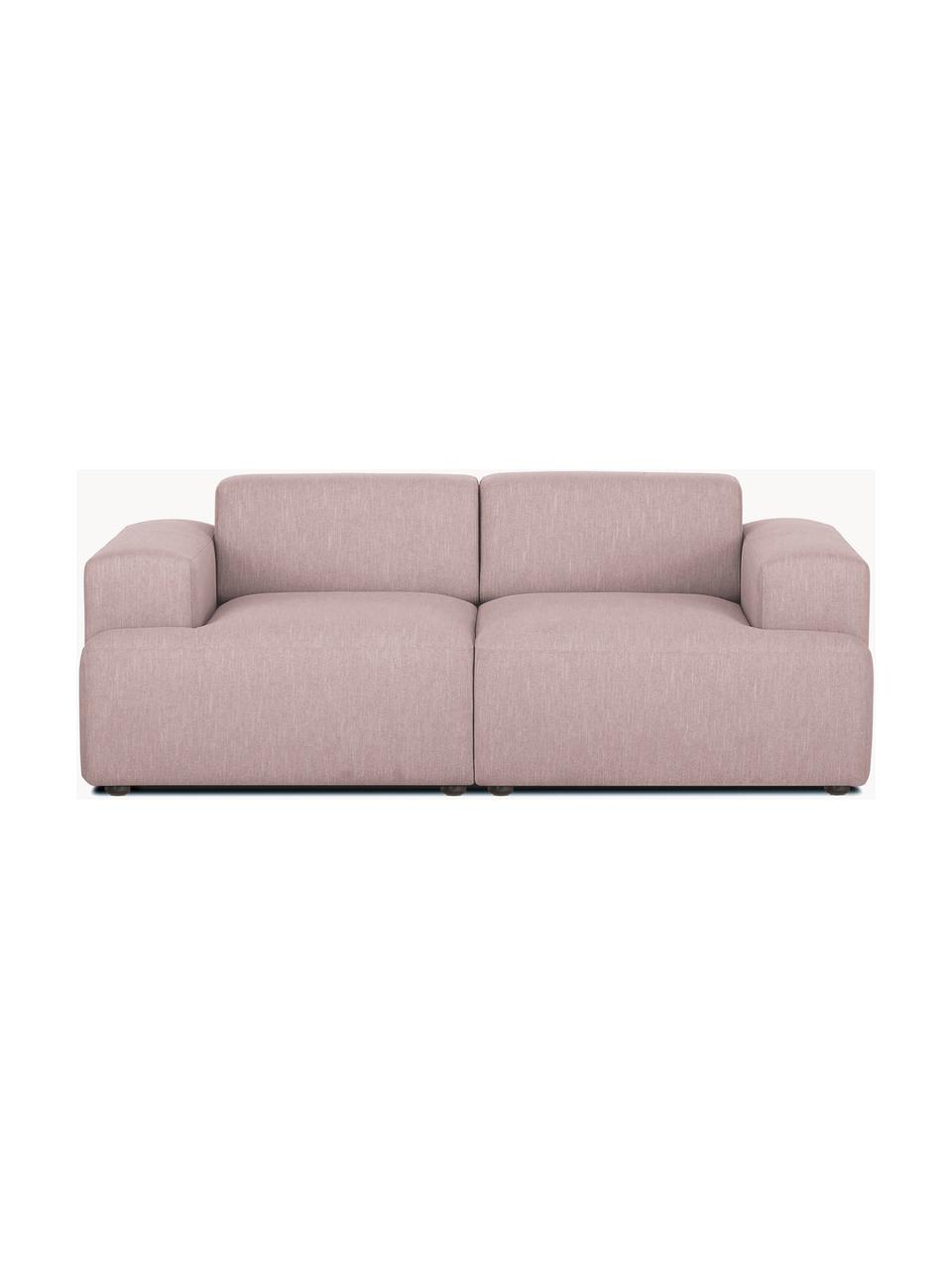 Sofa Melva (2-Sitzer), Bezug: 100% Polyester Der hochwe, Gestell: Massives Kiefernholz, Spa, Webstoff Hellrosa, B 198 x T 101 cm