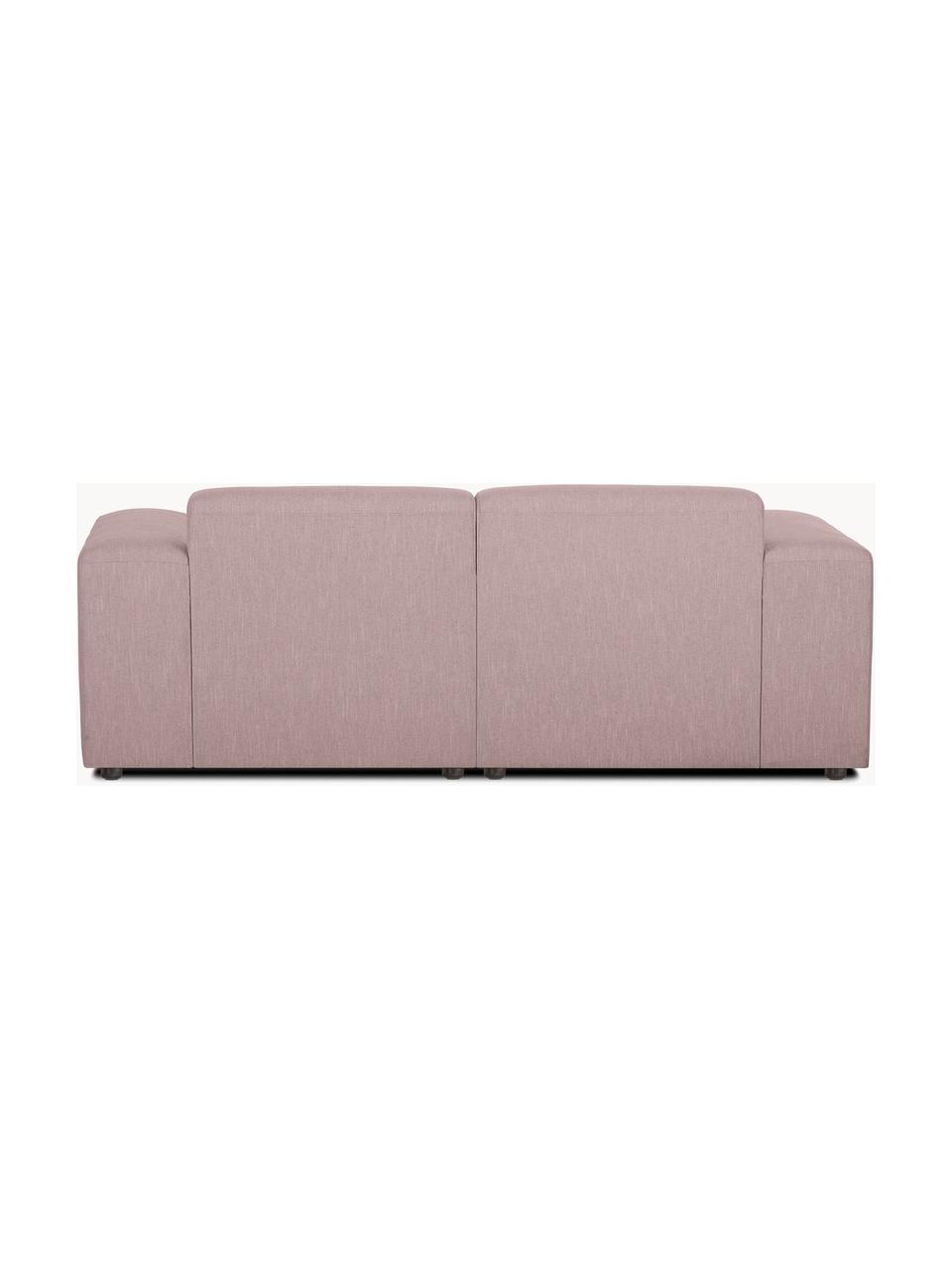 Sofa Melva (2-Sitzer), Bezug: 100% Polyester Der hochwe, Gestell: Massives Kiefernholz, Spa, Füße: Kunststoff Dieses Produkt, Webstoff Hellrosa, B 198 x T 101 cm