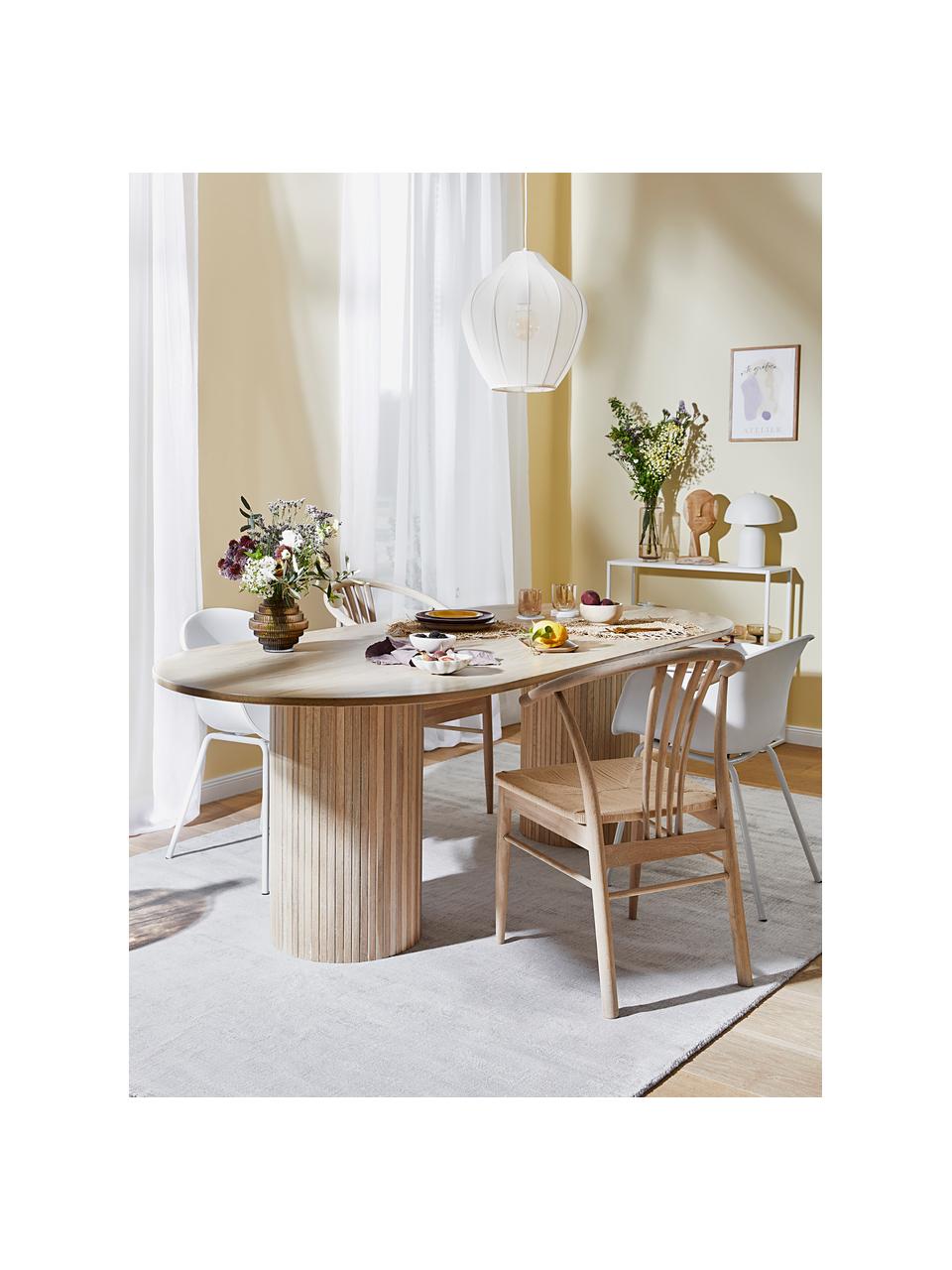 Chaise scandinave plastique Claire, Blanc, larg. 60 x prof. 54 cm