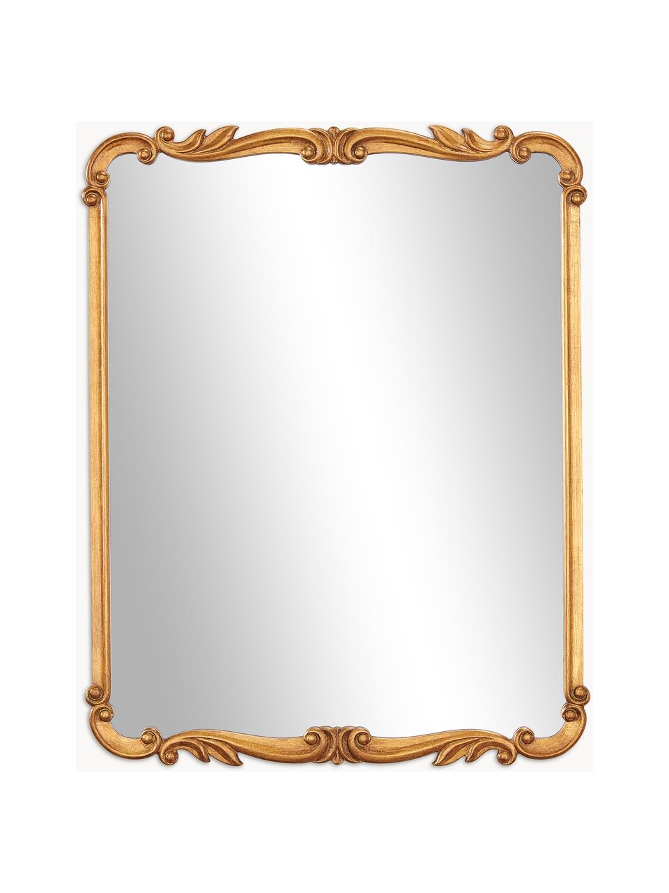 Espejo de pared barroco Francesca, Reverso: tablero de fibra de densi, Espejo: cristal, Dorado, An 53 x Al 66 cm