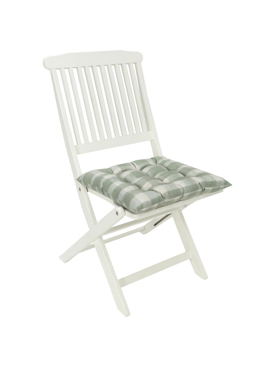 Coussin de chaise 40x40 Milène, Vert, larg. 40 x long. 40 cm