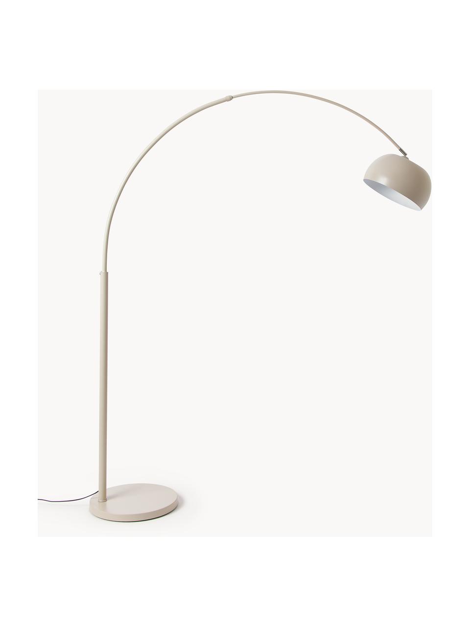 Grosse Bogenlampe Bowie, Beige, H 202 cm