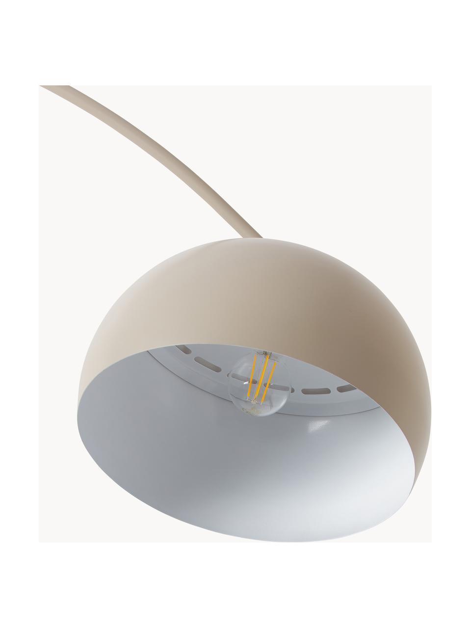 Grosse Bogenlampe Bowie, Beige, H 202 cm