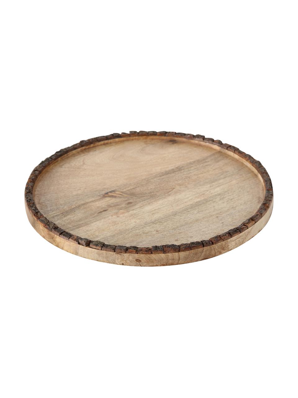 Decoratieve dienbladenset Widdo, 2 stuks, Mangohout, Licht hout, Set met verschillende formaten