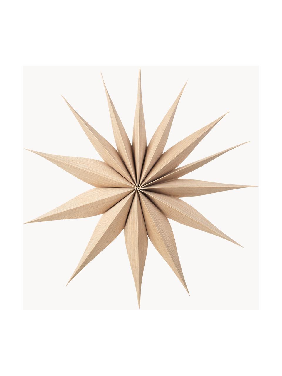 Deko-Sterne Venice aus Holz, 2 Stück, Pappelholz, Helles Holz, Ø 40 cm