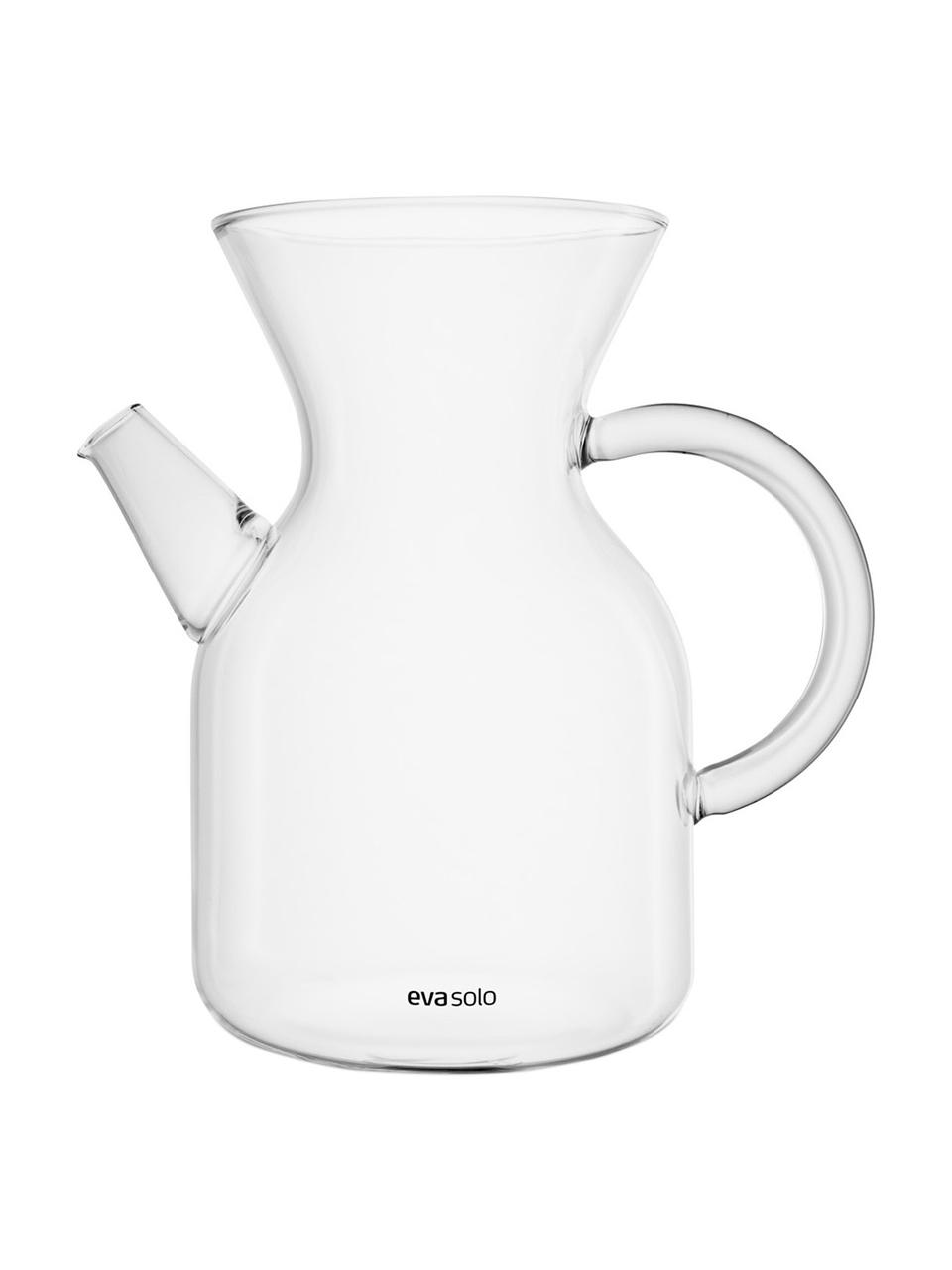 Set de cafetera de vidrio Vetro, 3 pzas., Transparente, acero inoxidable, 1 L