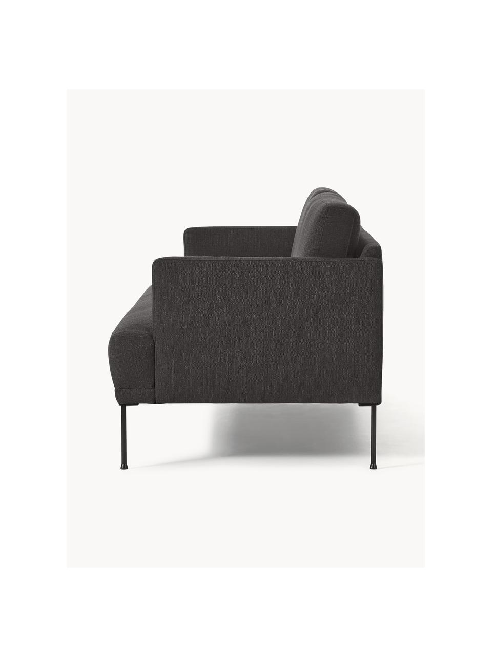 Sofa Fluente (3-Sitzer), Bezug: 100% Polyester Der hochwe, Gestell: Massives Kiefernholz, Webstoff Anthrazit, B 196 x T 85 cm