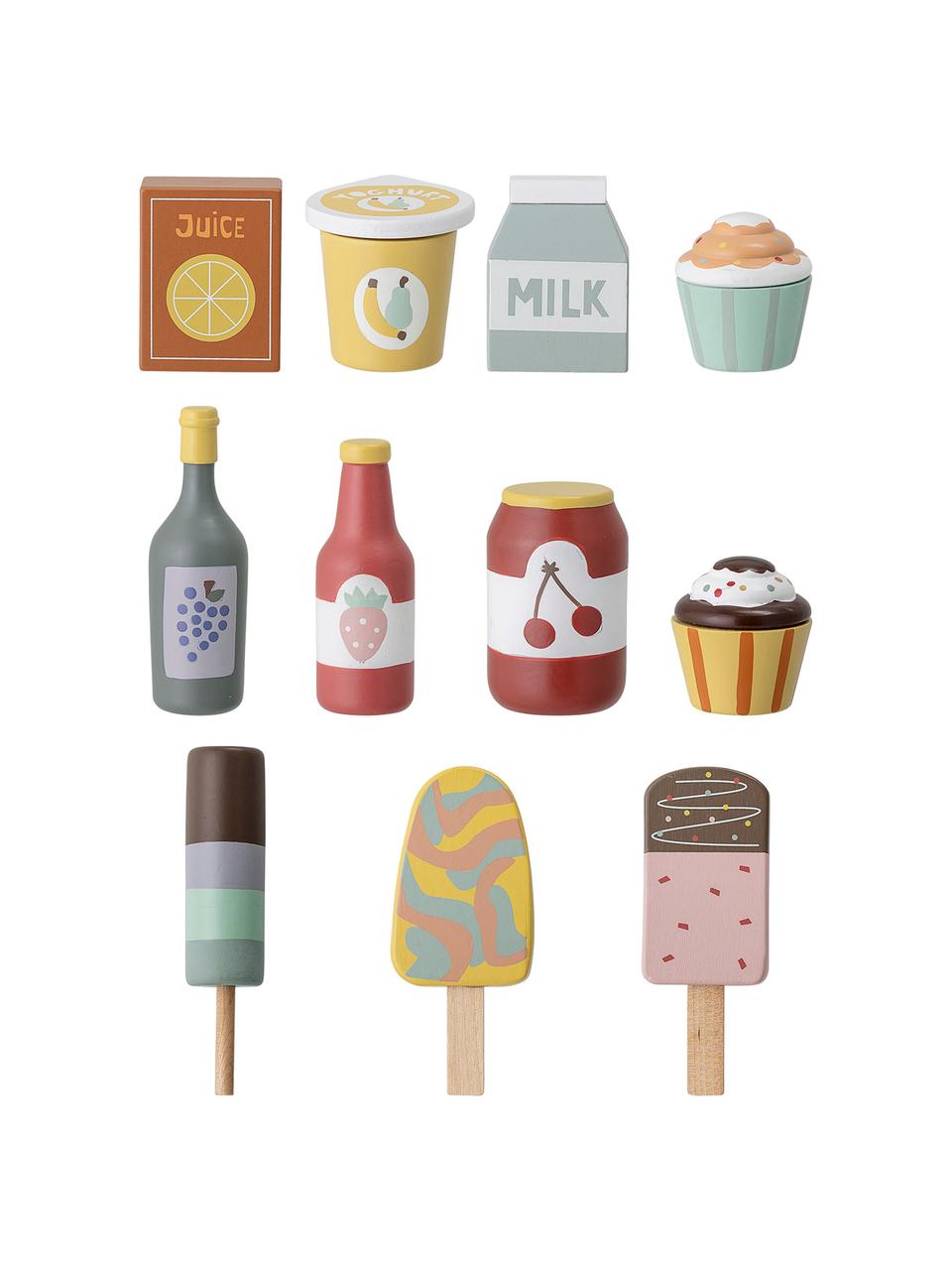 Komplet zabawkowy Food, Drewno lotosu, płyta pilśniowa średniej gęstości (MDF), Wielobarwny, S 6 x W 10 cm