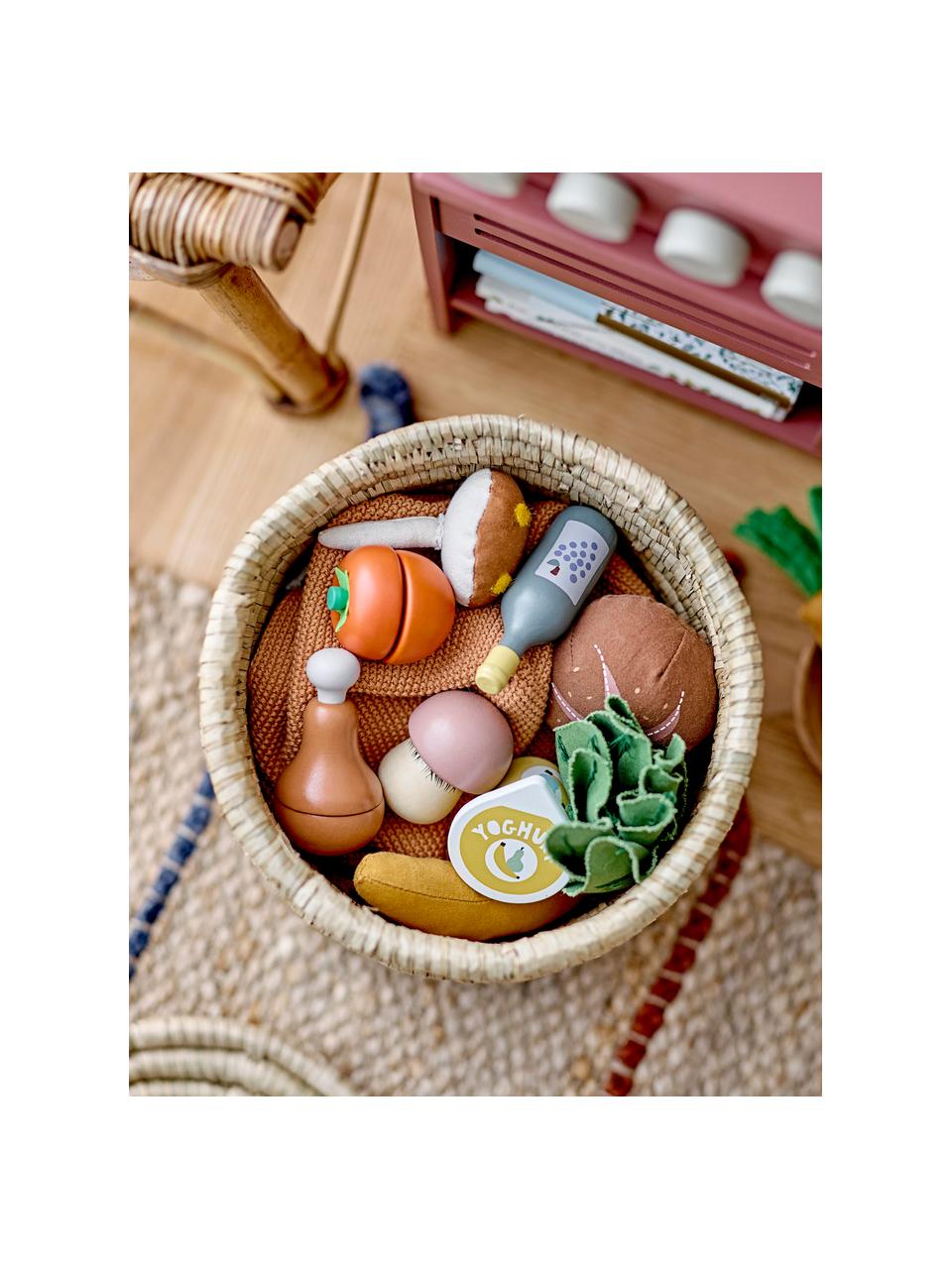 Spielzeug-Set Food, 11-tlg., Lotusholz, Mitteldichte Holzfaserplatte (MDF), Bunt, B 6 x H 10 cm