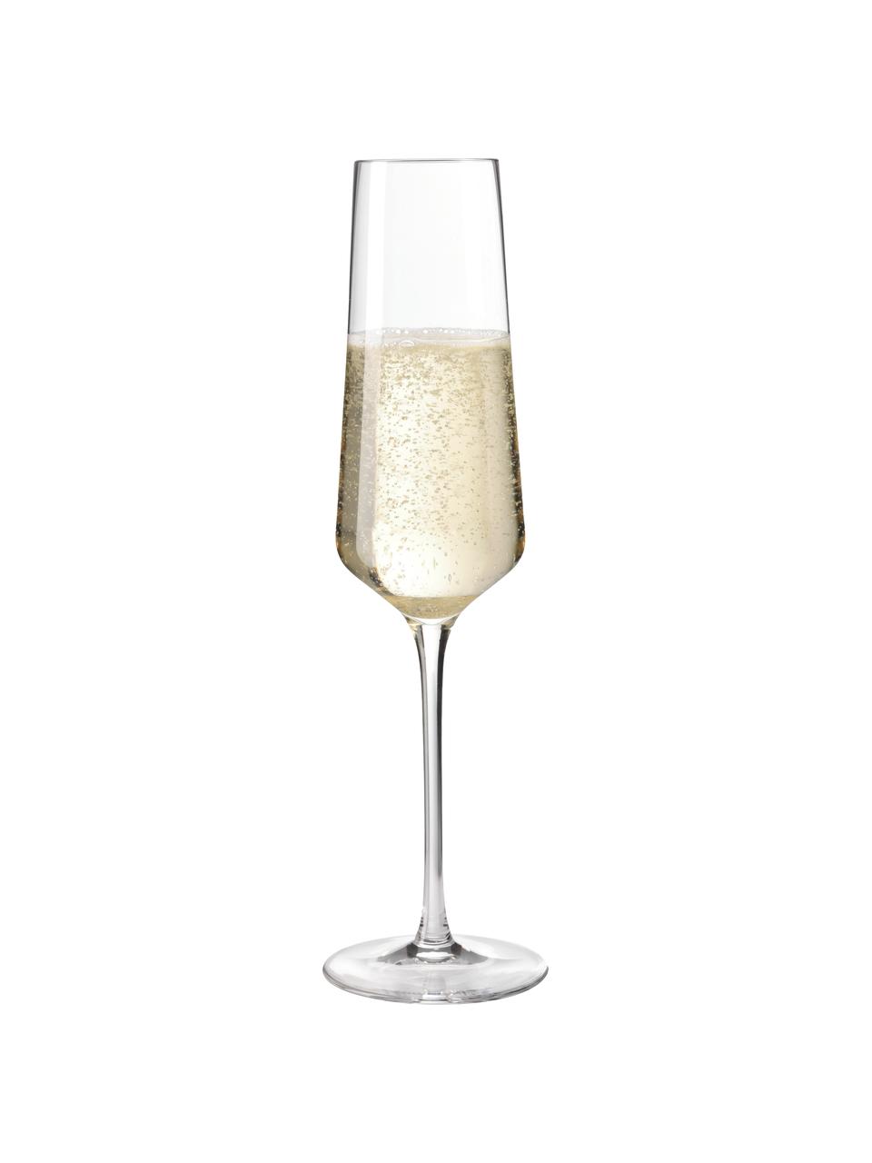 Kieliszek do szampana Puccini, 6 szt., Szkło Teqton®, Transparentny, Ø 7 x W 26 cm, 280 ml