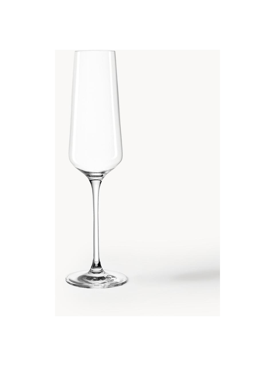 Sklenice na sekt Puccini, 6 ks, Sklo Teqton®, Transparentní, Ø 7 cm, V 26 cm, 280 ml