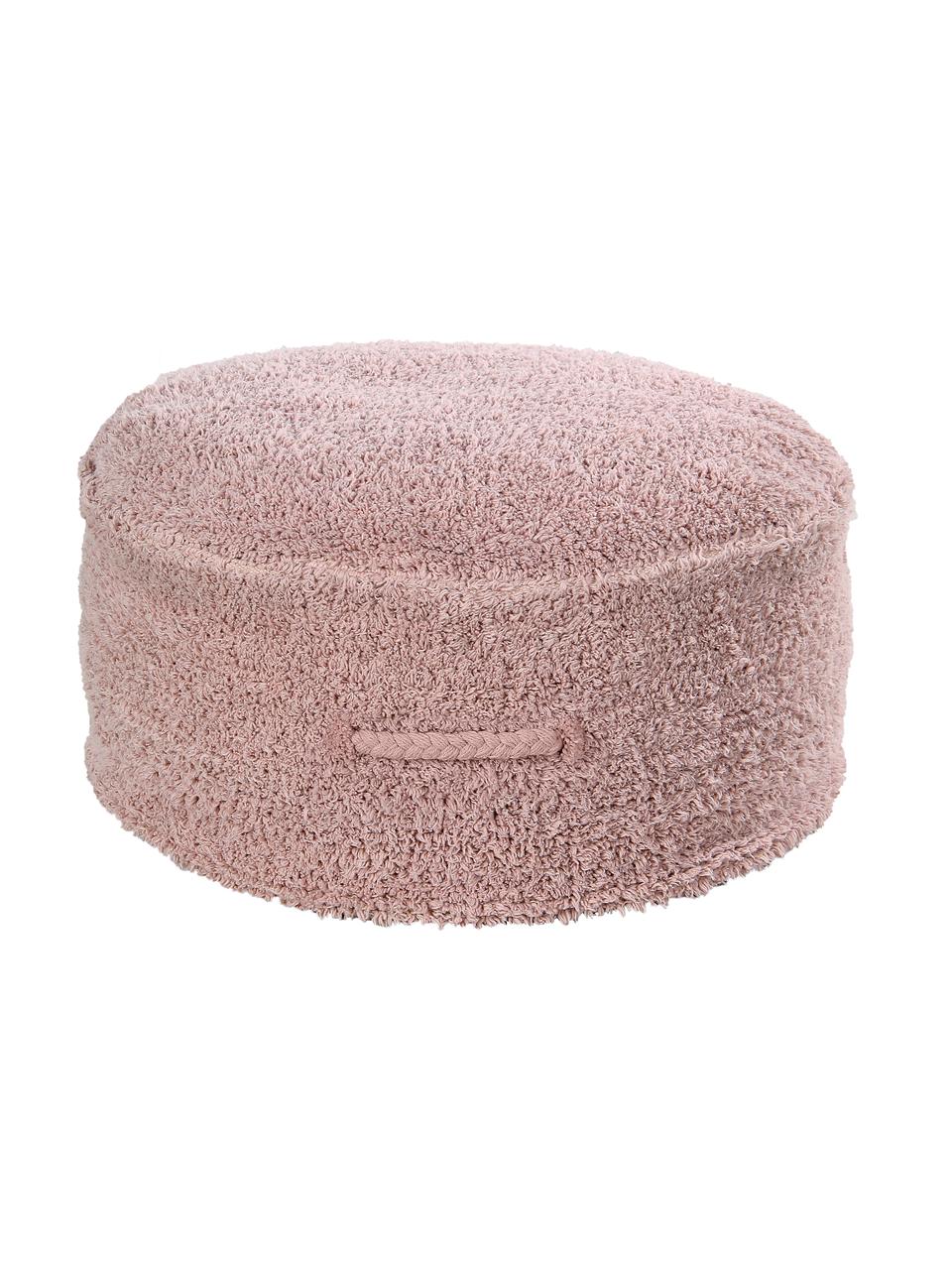 Ručně vyrobený dětský puf Chill, Růžová, Ø 50 cm, V 20 cm