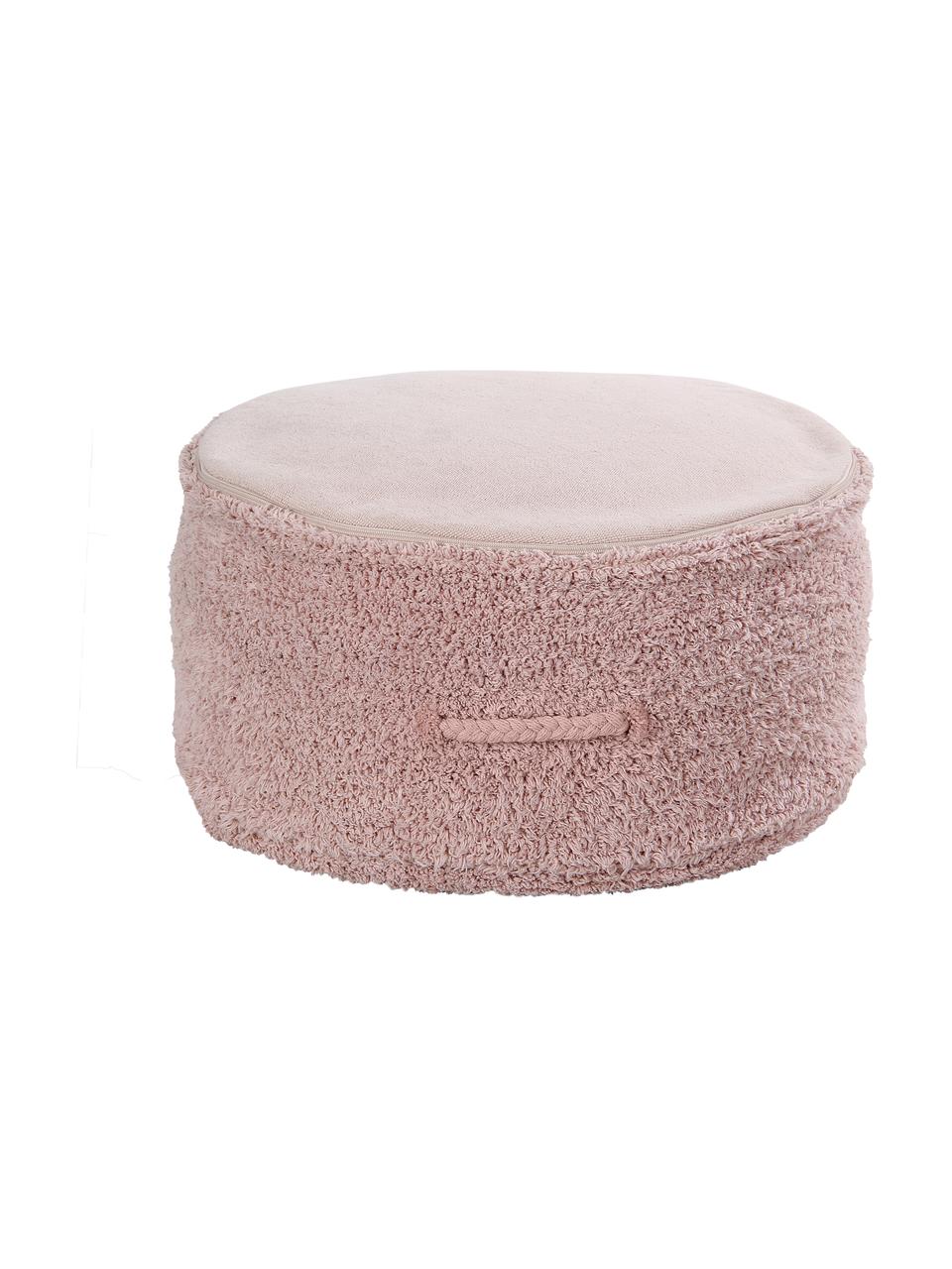 Pouf pour enfant, fait main Chill, Rose, Ø 50 x haut. 20 cm