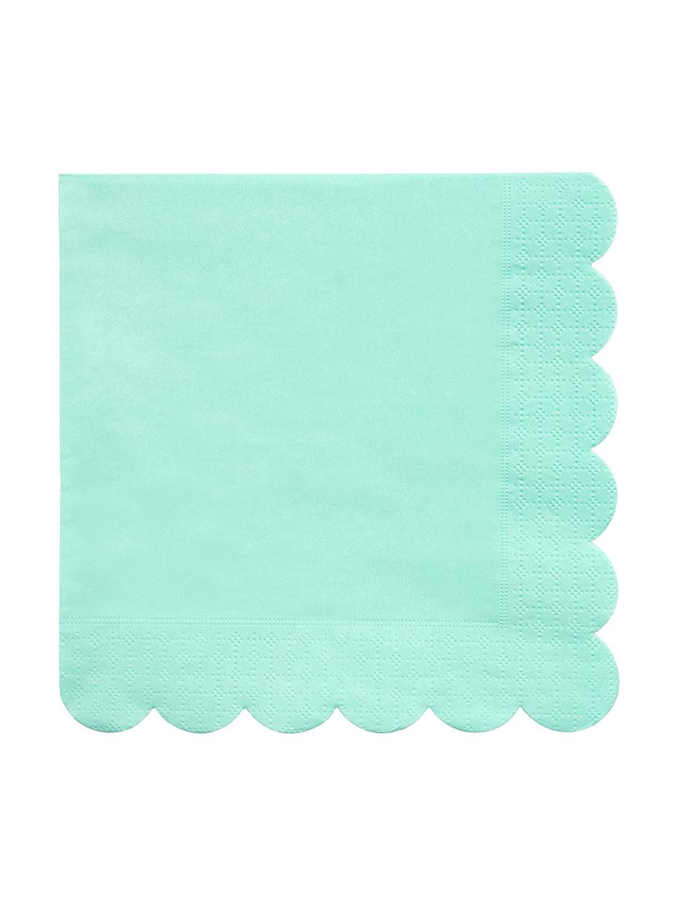 Servilletas de papel Simply Eco, 20 uds., Papel, Verde menta, An 33 x L 33 cm