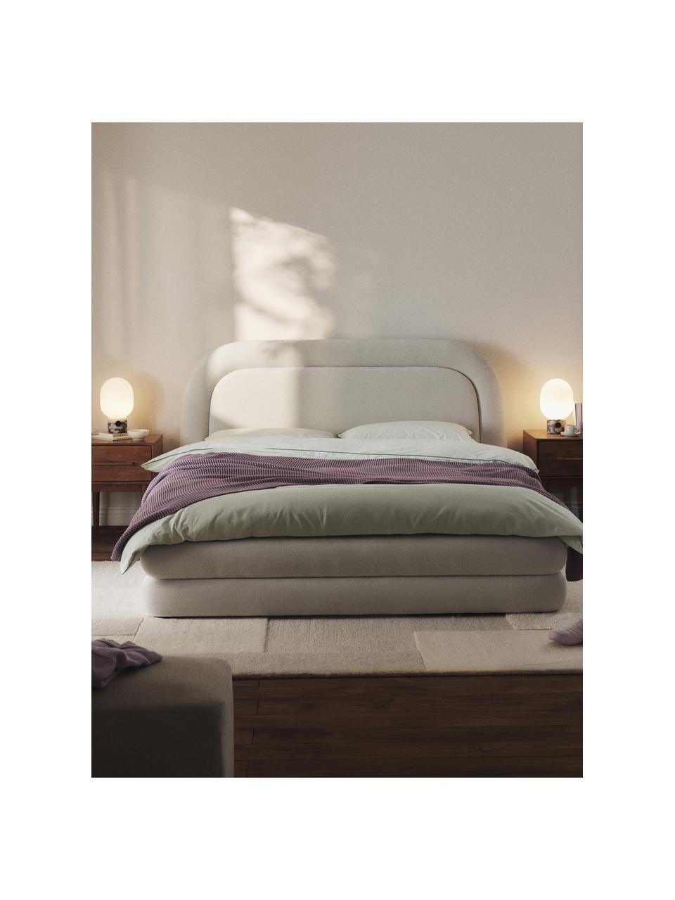 Polsterbett Solomon, Bezug: 100 % Polyester Der hochw, Gestell: Schichtholz, Webstoff Off White, B 140 x L 200  cm