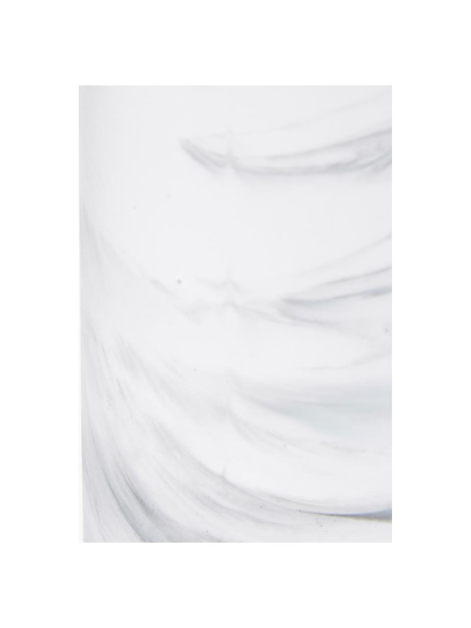 Distributeur de savon aspect marbre Swan, Blanc, argenté, Ø 7 x haut. 17 cm