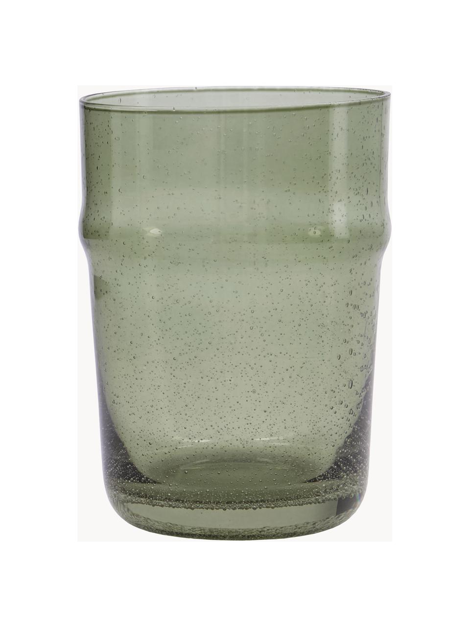 Szklanka Rain, 2 szt., Szkło, Szałwiowy zielony, półtransparentny, Ø 8 x W 11 cm, 310 ml