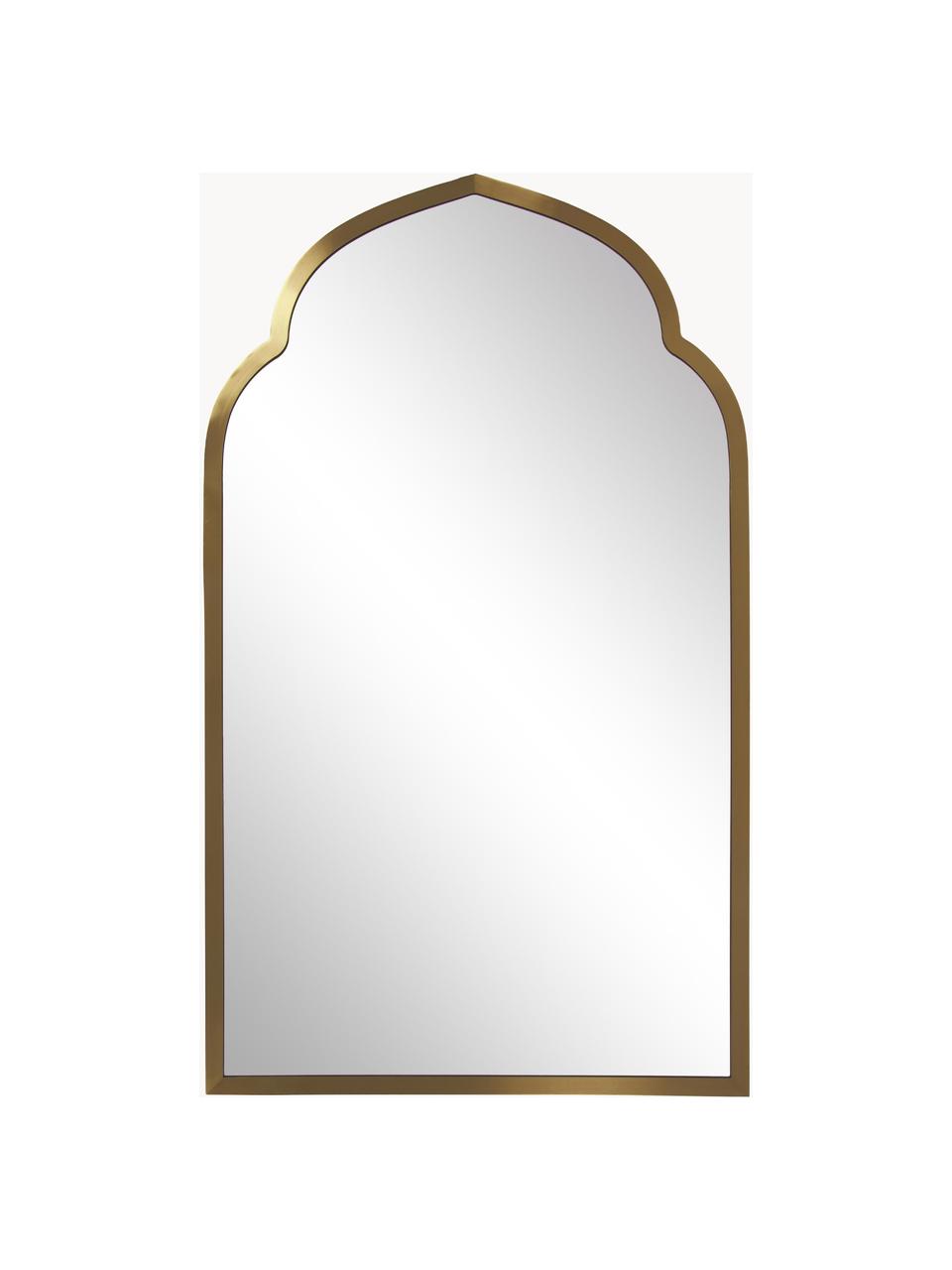 Specchio ad arco da parete Laviena, Superficie dello specchio: lastra di vetro, Cornice: metallo, Dorato, Larg. 60 x Alt. 100 cm