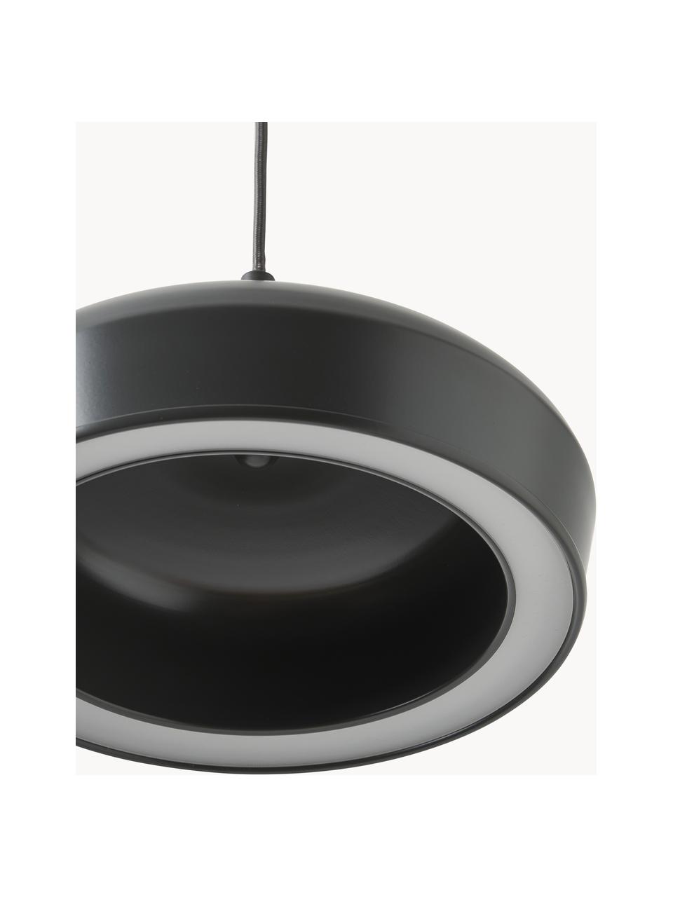 Ronde LED hanglamp Alva in antraciet, Antraciet, Ø 28 x H 150 cm