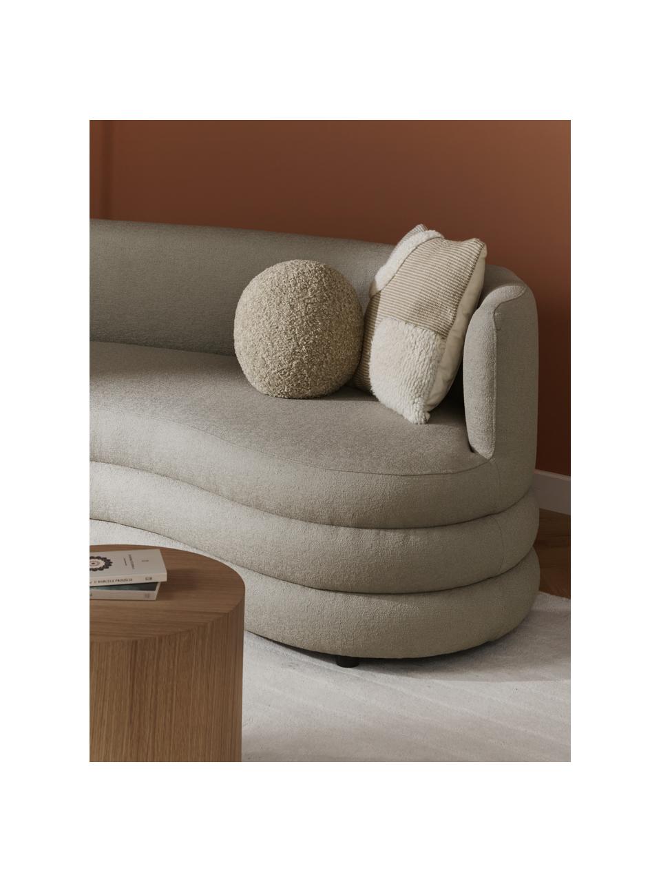 Designová bouclé pohovka Solomon (3místná), Šedá, Š 193 cm, H 92 cm