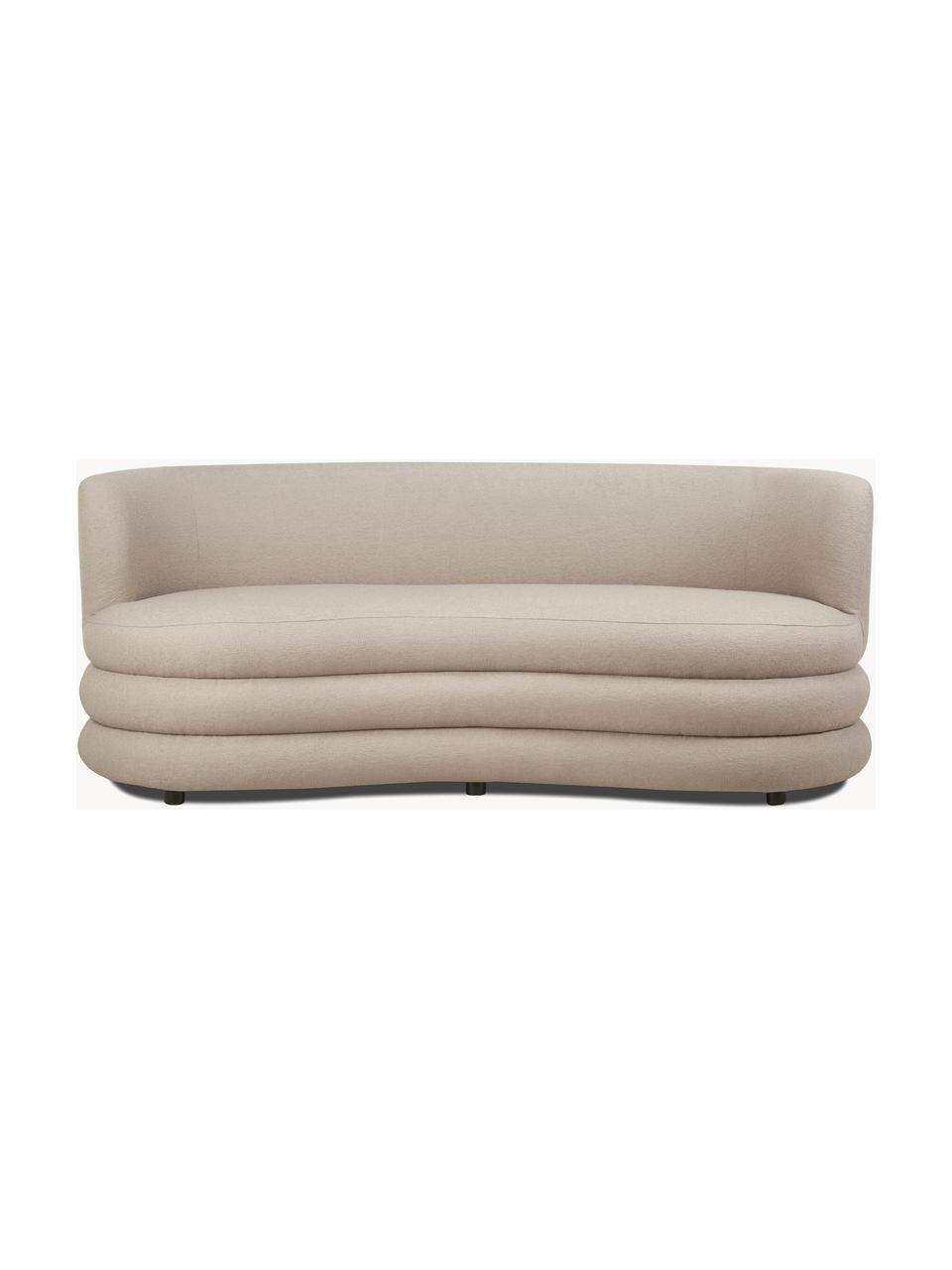 Designer Bouclé-Sofa Solomon (3-Sitzer), Bezug: 100% Polyester 35.000 Sch, Gestell: Massives Fichtenholz, Bir, Füße: Kunststoff Dieses Produkt, Bouclé Beige, B 193 x T 92 cm