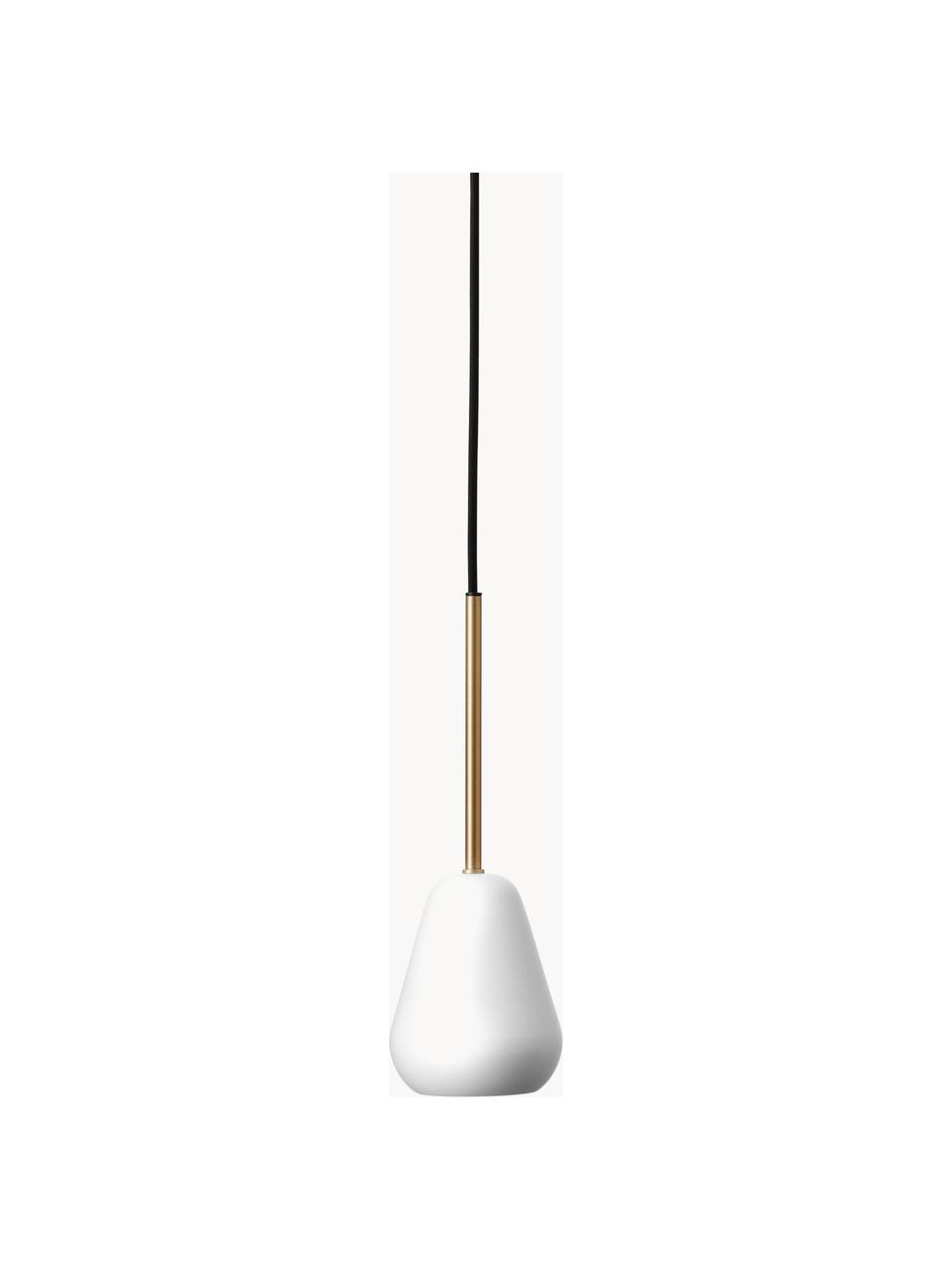 Lampa wisząca Anoli, Biały, odcienie złotego, Ø 10 x W 29 cm