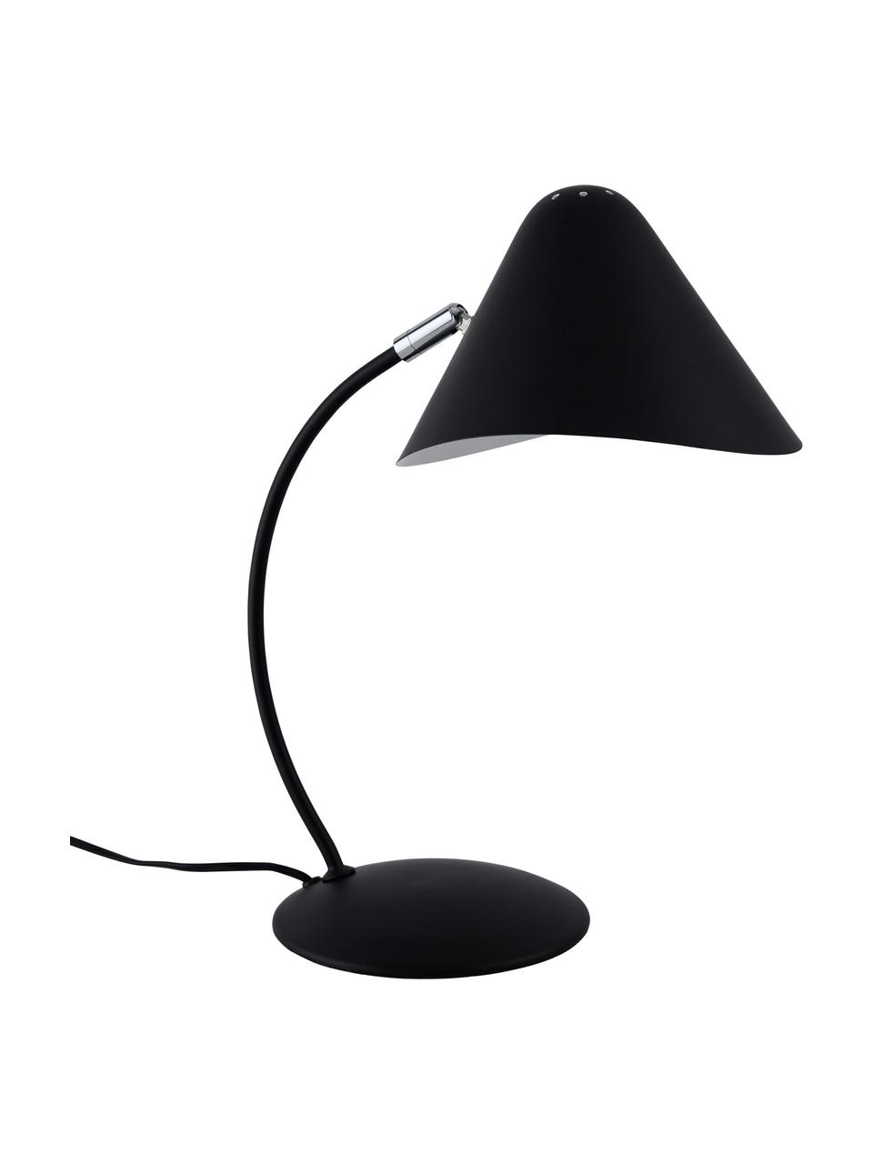Lampa na psací stůl Nathan, Černá, H 32 cm, V 40 cm
