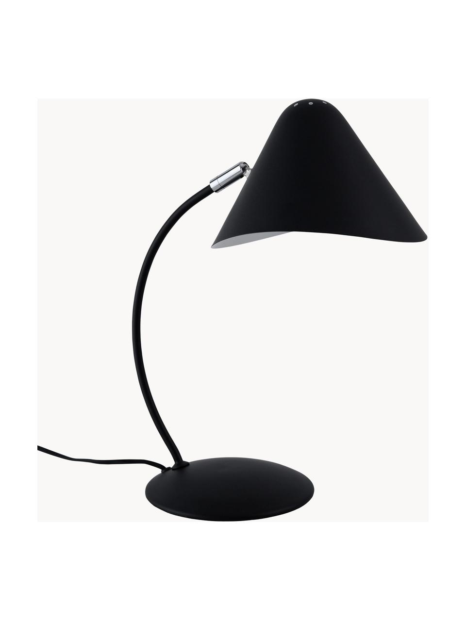 Lampe de bureau noire Nathan, Noir, prof. 32 x haut. 40 cm