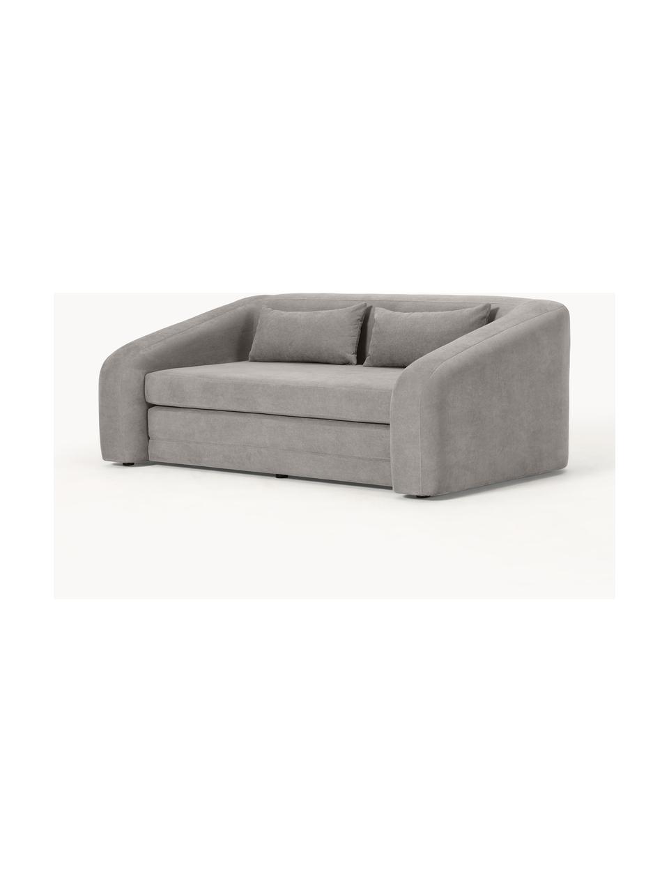 Schlafsofa Eliot (2-Sitzer), Bezug: 88 % Polyester, 12 % Nylo, Gestell: Spanplatte, Kiefernholz, Webstoff Dunkelgrau, B 180 x T 100 cm