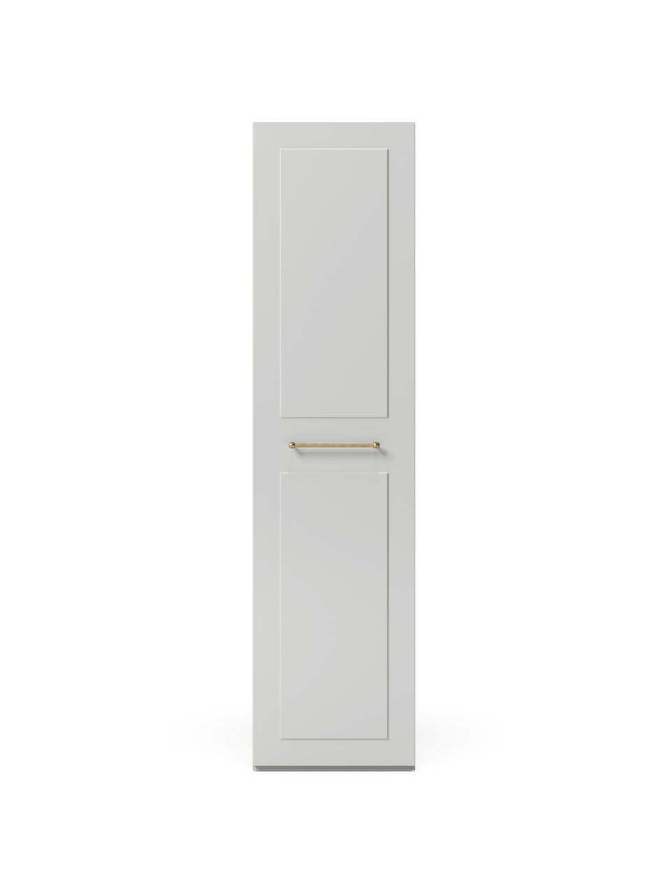 Armario modular Charlotte, 1 puerta (50 cm), diferentes variantes, Estructura: aglomerado con certificad, Gris, Interior Basic (An 50 x Al 200 cm)