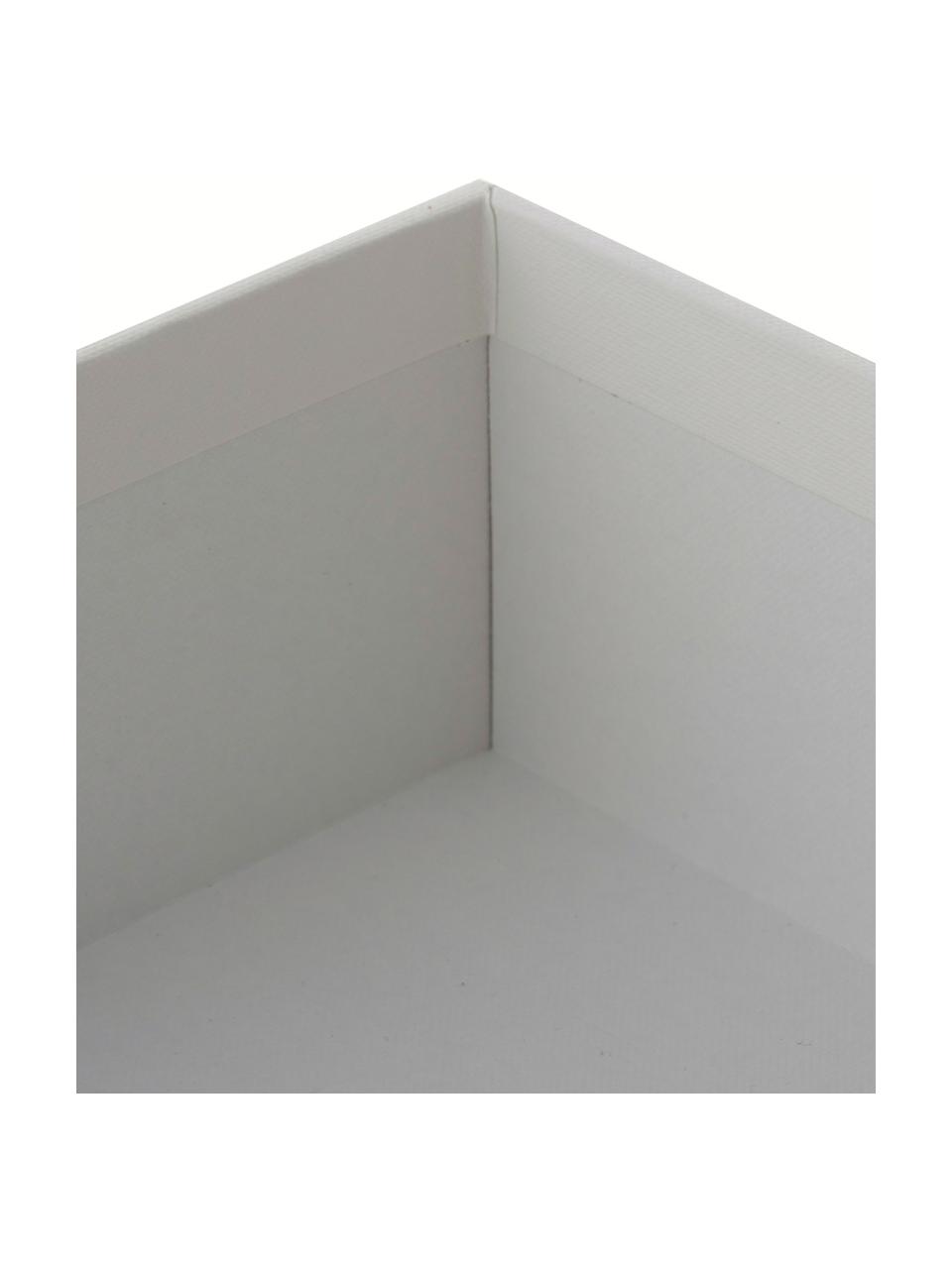 Documentenhouder Trey, Massief, gelamineerd karton, Wit, B 23 x H 21 cm
