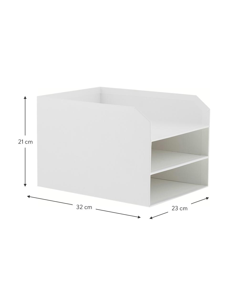 Szuflada na dokumenty Trey, Tektura laminowana, Biały, S 23 x W 21 cm