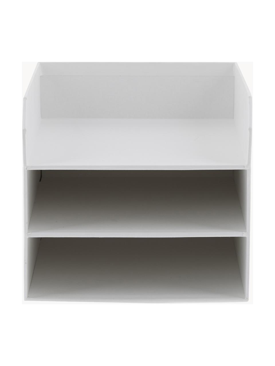 Dokumentenablage Trey, Fester, laminierter Karton, Weiß, B 23 x T 32 cm