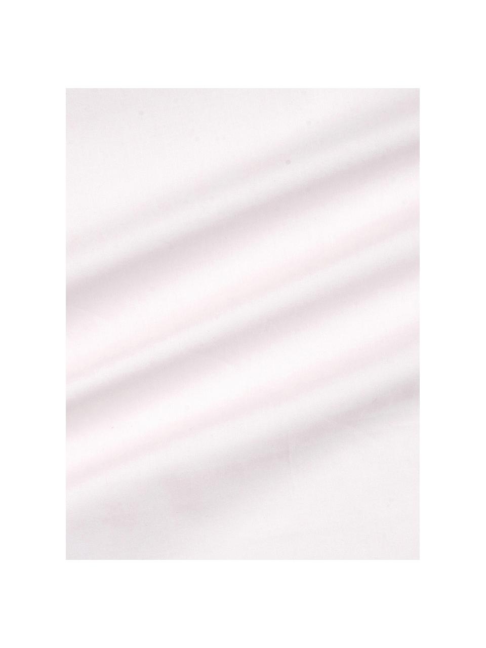 Poszewka na poduszkę z perkalu Rosario, 2 szt., Biały, blady różowy, S 40 x D 80 cm
