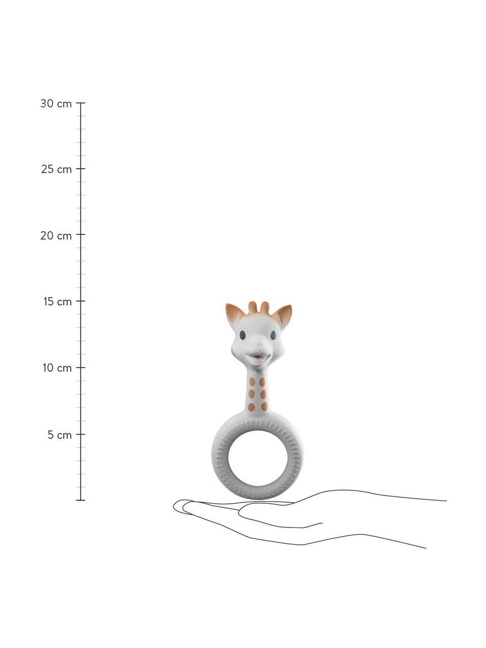 Kousátko Sophie la girafe, 100 % přírodní kaučuk, Bílá, hnědá, Š 7 cm, V 15 cm