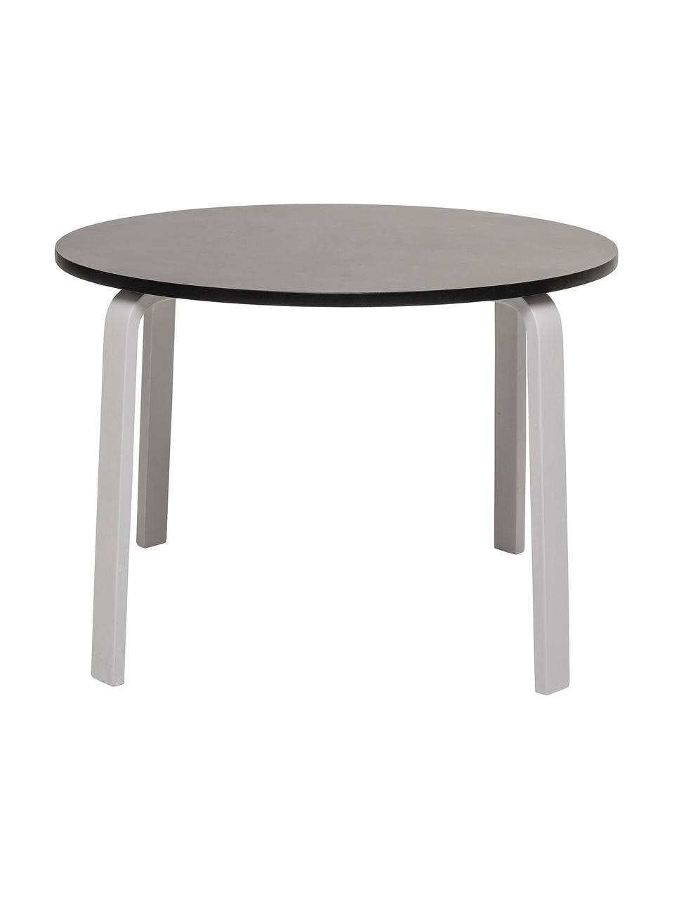 Mesa Simply, Tablero de fibras de densidad media (MDF), pintado, Negro, blanco, Ø 65 x Al 45 cm