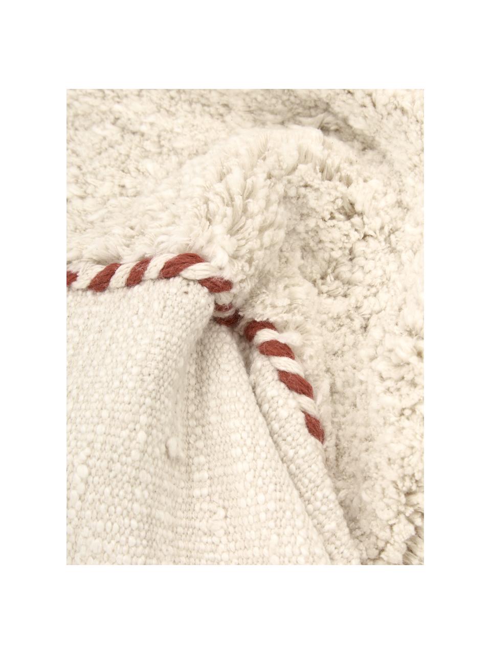 Kissenhülle Noëlle mit Verzierung, 100% Baumwolle, Beige, B 45 x L 45 cm