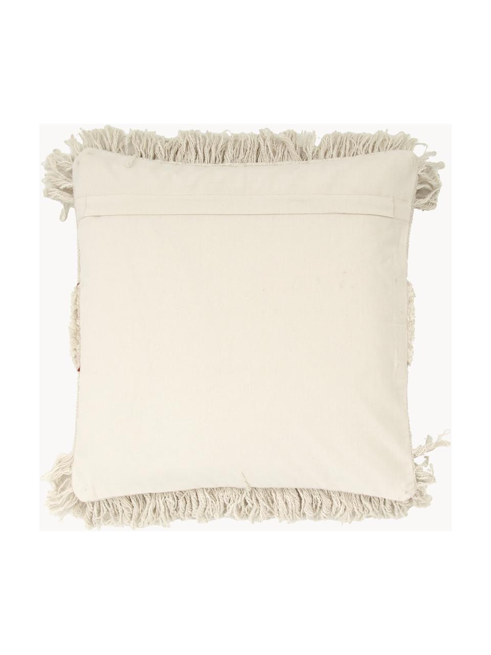 Copricuscino con ornamento Noëlle, 100% cotone, Beige, Larg. 45 x Lung. 45 cm