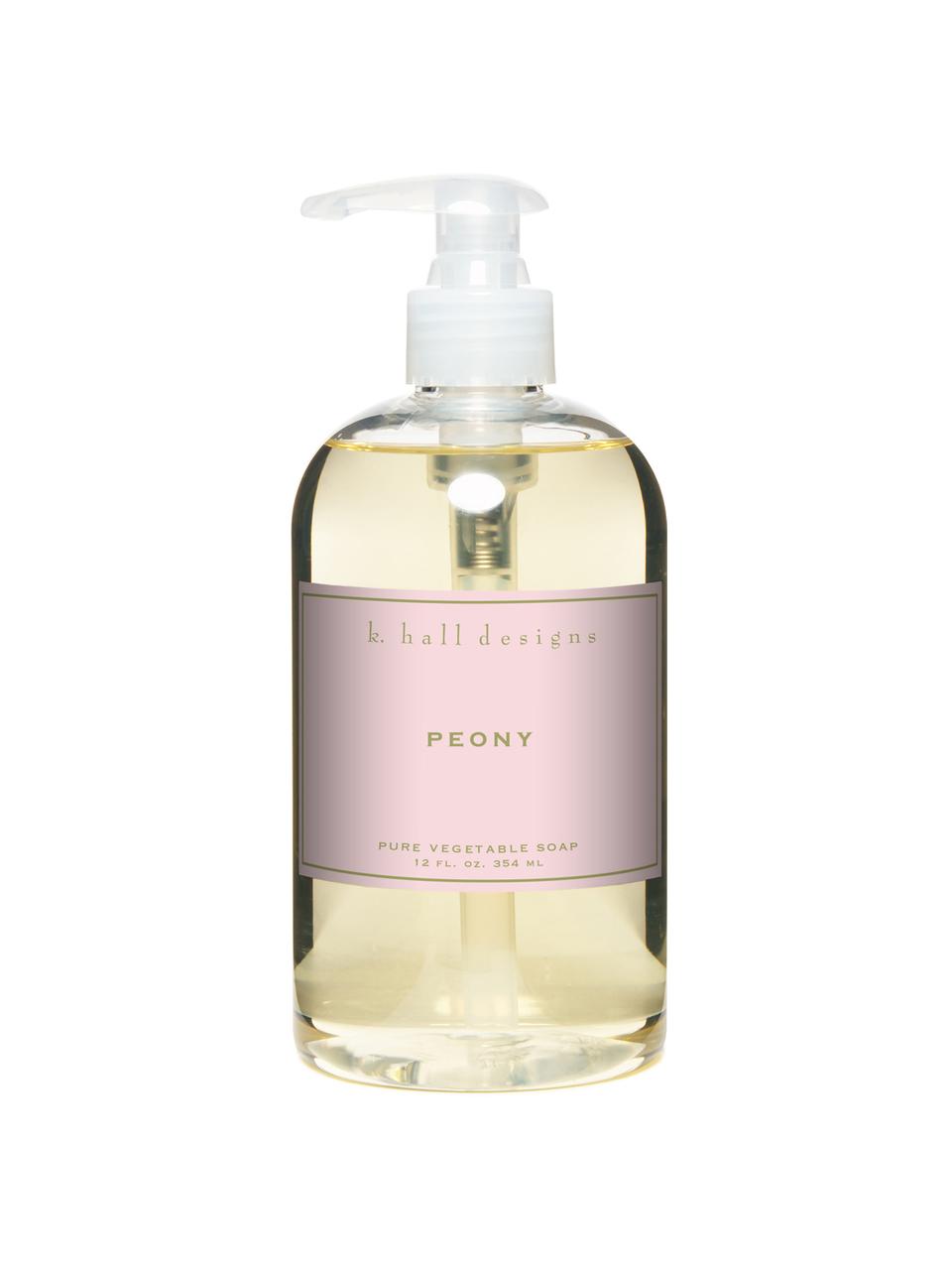 Savon liquide pour les mains Peony (parfum floral), Transparent, Ø 7 x haut. 16 cm