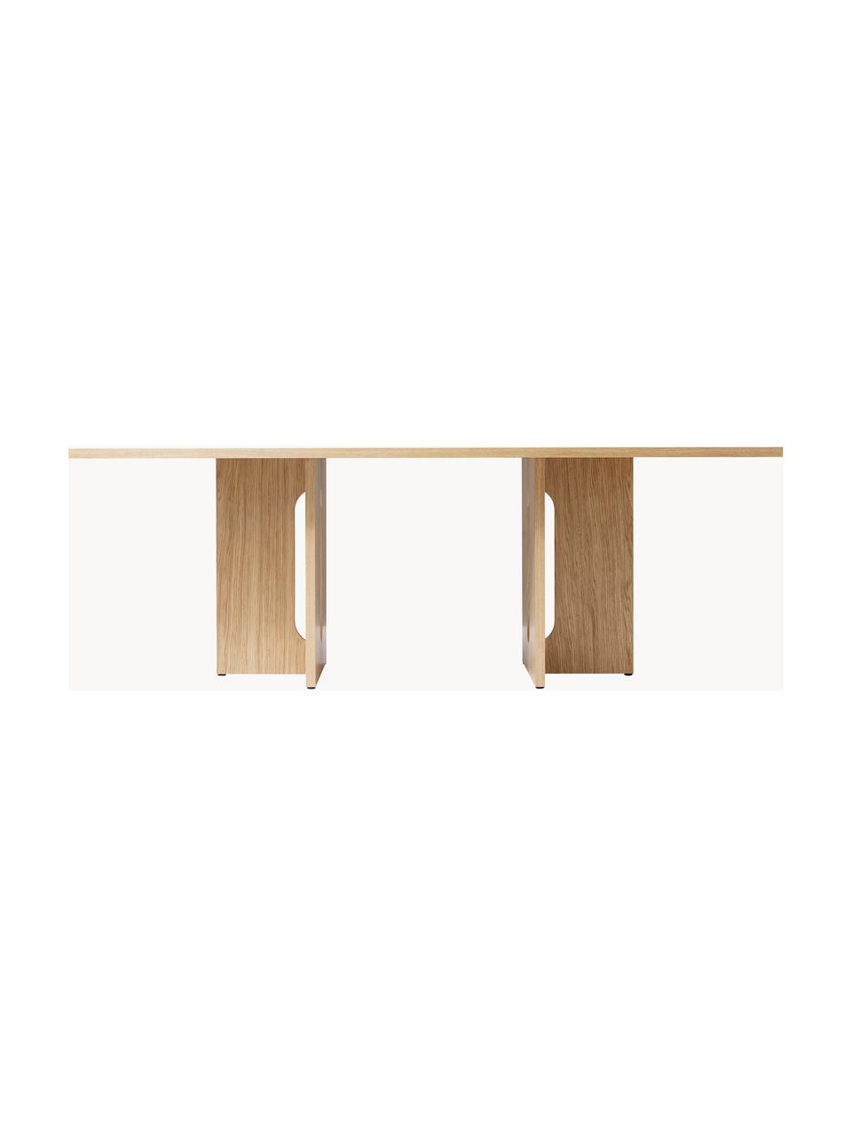 Table en placage de chêne Androgyne, tailles variées, MDF avec placage en bois de chêne, Bois clair teinté, larg. 280 x prof. 110 cm